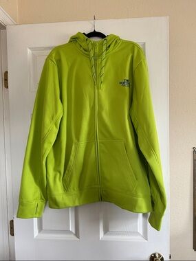 The North Face Neon Lime Zip-Up Hoodie
